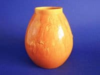 Burmantofts Yellow Faience 'Clematis' Vase c1885 (Sold))
