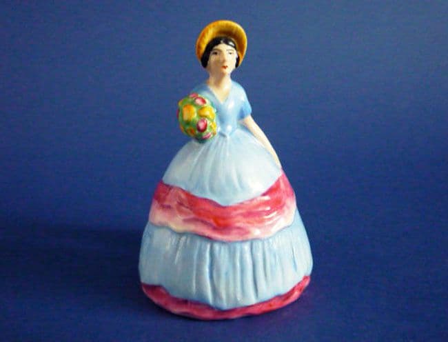 Carlton Ware Art Deco Crinoline Lady Napkin Ring c1935 2 Sold