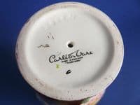 Carlton Ware 'Bullrushes and Dragonfly' Rouge Royale Vase c1950