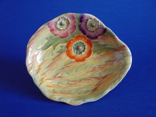 Carlton Ware Embossed 'Anemone' Dish c1935