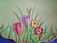 Carlton Ware Green 'Crocus' Dish c1939