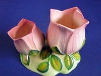 Carlton Ware Pink Double 'Tulip' Posy Vase c1939
