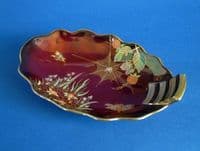 Carlton Ware 'Spider's Web' Rouge Royale Oval Tray c1950