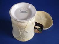 Carlton Ware Yellow 'Apple Blossom' Hot Chocolate Mug with Lid c1938