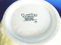Carlton Ware Yellow 'Apple Blossom' Jam Pot and Cover c1939