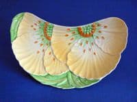 Carlton Ware Yellow 'Buttercup' Halfmoon Side Plate c1936 (Sold)