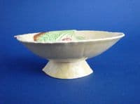 Carlton Ware Yellow 'Primula' Comport or Footed Bonbon Dish c1945