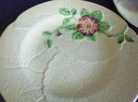 Carlton Ware Yellow 'Wild Rose' Cup, Saucer and Plate (Trio) c1939 #1