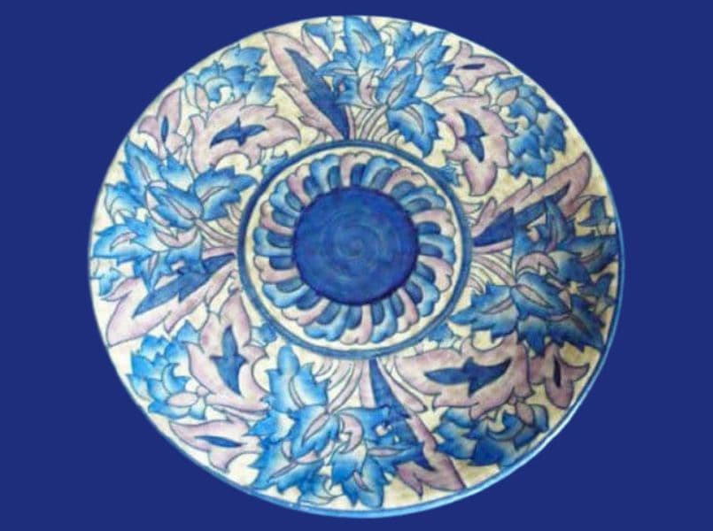 Charlotte Rhead Pattern 128 Charlotte Rhead Crown Ducal Blue Peony Wall Plaque or Charger c1935 ...