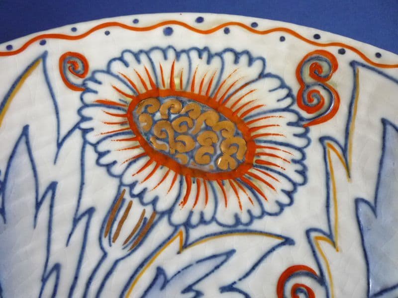 Charlotte Rhead Crown Ducal Carnation Wall Charger c1937 - Pattern 4924 ...