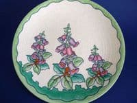 Charlotte Rhead Crown Ducal 'Foxglove' Charger c1937 - Pattern 4953