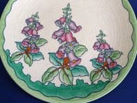 Charlotte Rhead Crown Ducal 'Foxglove' Charger c1937 - Pattern 4953