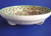 Charlotte Rhead Crown Ducal 'Trellis' Dish c1939 - Pattern 6016 (Sold)