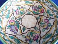 Charlotte Rhead Crown Ducal 'Trellis' Dish c1939 - Pattern 6016 (Sold)