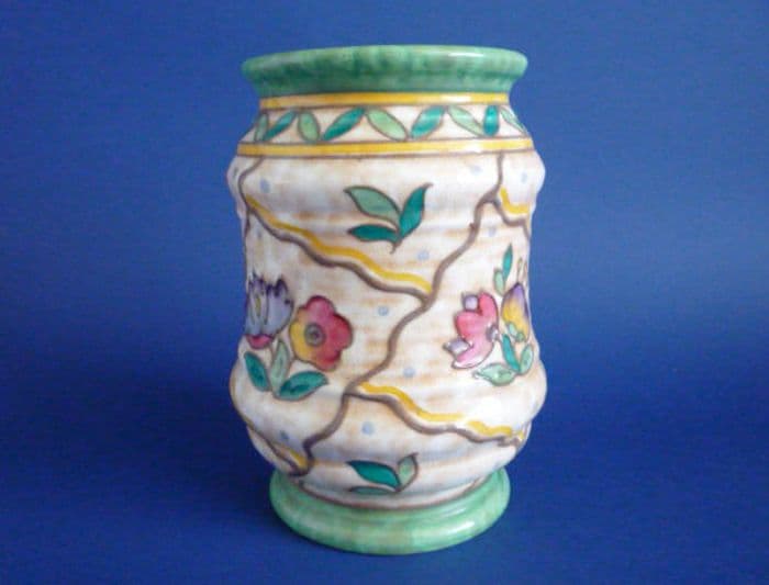Charlotte Rhead Crown Ducal Trellis Vase c1939 - Pattern 6016 Sold