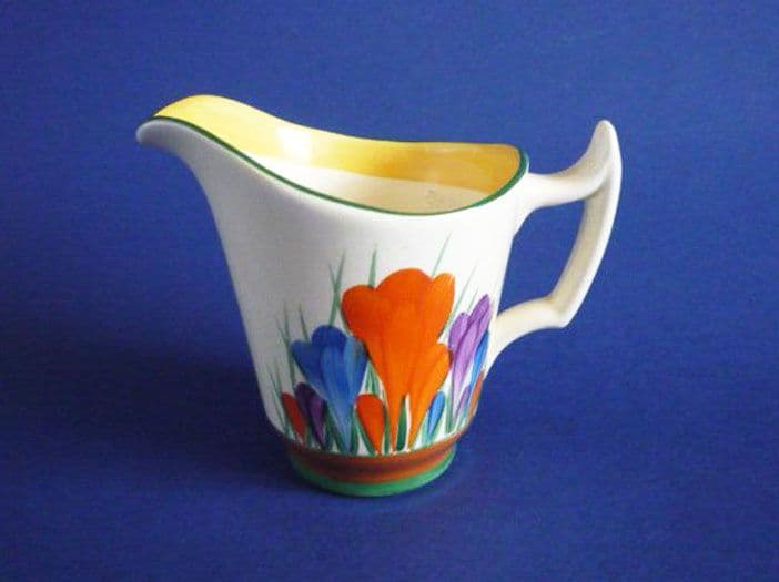 Clarice Cliff Bizarre Autumn Crocus Athens Milk Jug c1930 Sold