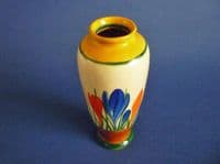 Clarice Cliff Bizarre Autumn 'Crocus' Shape 186 Vase c1930 (Sold)