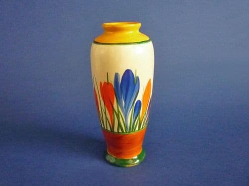 Clarice Cliff Bizarre Autumn 'Crocus' Shape 186 Vase c1930 (Sold)