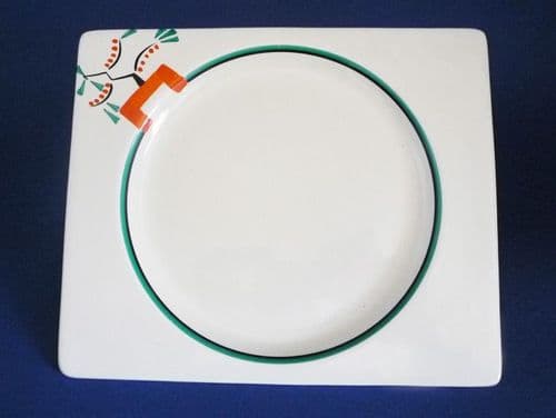 Clarice Cliff Bizarre 'Ravel' Biarritz Plate c1934 (Sold)