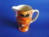 Clarice Cliff Fantasque Bizarre 'Orange Chintz' Coronet Jug c1932 (Sold)