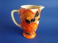 Clarice Cliff Fantasque Bizarre 'Orange Chintz' Coronet Jug c1932 (Sold)