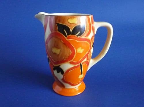 Clarice Cliff Fantasque Bizarre 'Orange Chintz' Coronet Jug c1932 (Sold)