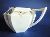Classic Shelley Queen Anne 'Blue Iris' Pattern Milk Jug c1930