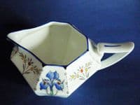 Classic Shelley Queen Anne 'Blue Iris' Pattern Milk Jug c1930