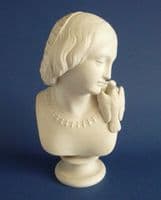 Copeland Parian Ware Crystal Palace Art Union Bust of 'Lesbia' by W C Marshall c1860 (Sold)
