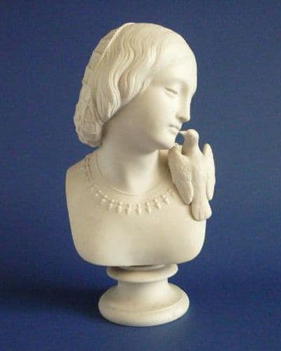 Copeland Parian Ware Crystal Palace Art Union Bust of 'Lesbia' by W C Marshall c1860 (Sold)