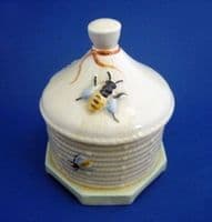 Crown Devon 'Beehive' Honey Pot c1930