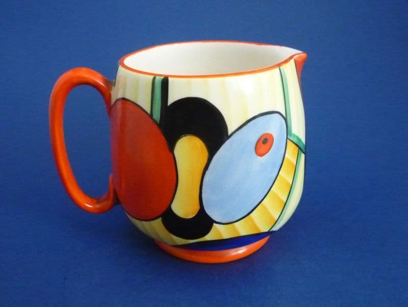 Crown Devon Geometric Cubist Pattern A20 Art Deco Jug by Enoch