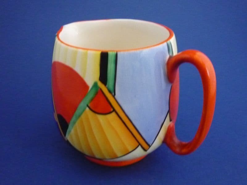 英国アンティーク　Crown Devon Enoch Boultonチュリーン Crown Devon Geometric Cubist Pattern A20 Art Deco Jug by Enoch