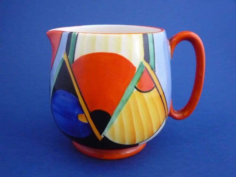Crown Devon Geometric Cubist Pattern A20 Art Deco Jug by Enoch