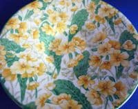 Crown Ducal 'Primula' Chintz Coffee Cup and Saucer c1930 #2