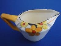 Crown Ducal 'Sunburst' Small Victory Shape Cream Jug #1 c1930