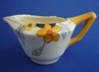 Crown Ducal 'Sunburst' Small Victory Shape Cream Jug #1 c1930