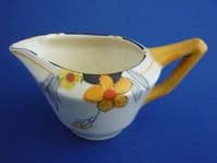 Crown Ducal 'Sunburst' Small Victory Shape Cream Jug #1 c1930