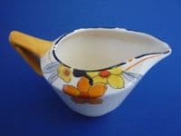 Crown Ducal 'Sunburst' Small Victory Shape Cream Jug #2 c1930