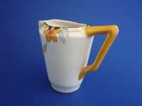 Crown Ducal 'Sunburst' Tall Victory Shape Cream Jug #2 c1930