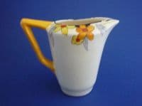Crown Ducal 'Sunburst' Tall Victory Shape Cream Jug #2 c1930