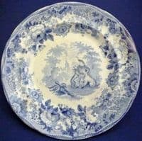 Davenport 'Scotts Illustrations - Waverley' Side Plate c1848