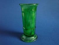Davidson's Green Cloud Glass Small Column Vase c1935 (Sold)