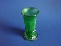 Davidson's Green Cloud Glass Small Column Vase c1935 (Sold)