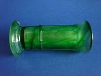 Davidson's Green Cloud Glass Small Column Vase c1935 (Sold)