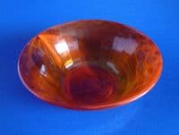 Davidson's Orange Cloud Glass no.732 Bowl c1935