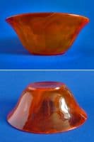 Davidson's Orange Cloud Glass no.732 Bowl c1935