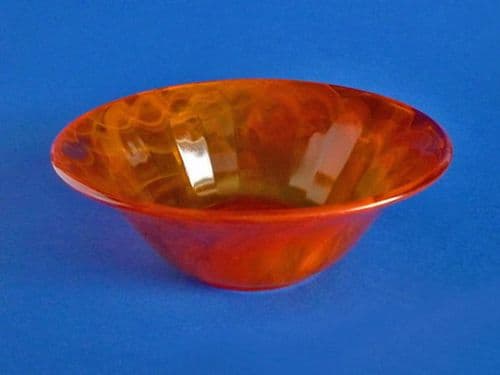 Davidson's Orange Cloud Glass no.732 Bowl c1935