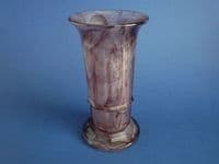 Davidson's Purple Cloud Glass Medium no. 279 Column Vase c1930 #2