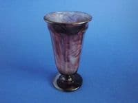Davidson's Purple Cloud Glass Small Vase or Parfait c1930